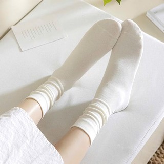 Set 5 Đôi Tất Nam Nữ Cổ Cao Trơn 3 Màu Chất Cotton Mềm Mịn Thoáng tt45
