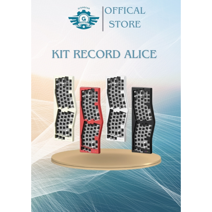 Kit Bàn Phím Record Alice Keyboard, Nhôm CNC, 3 Chế Độ Kết Nối, Type-C ...