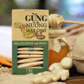 Gừng nướng tẩm mật ong,món ăn vặt cực kỳ tốt cho sức khỏe,Sản phẩm được chứ g nhận ATVSTP,sản phẩm tiên lợi nhỏ gọn.