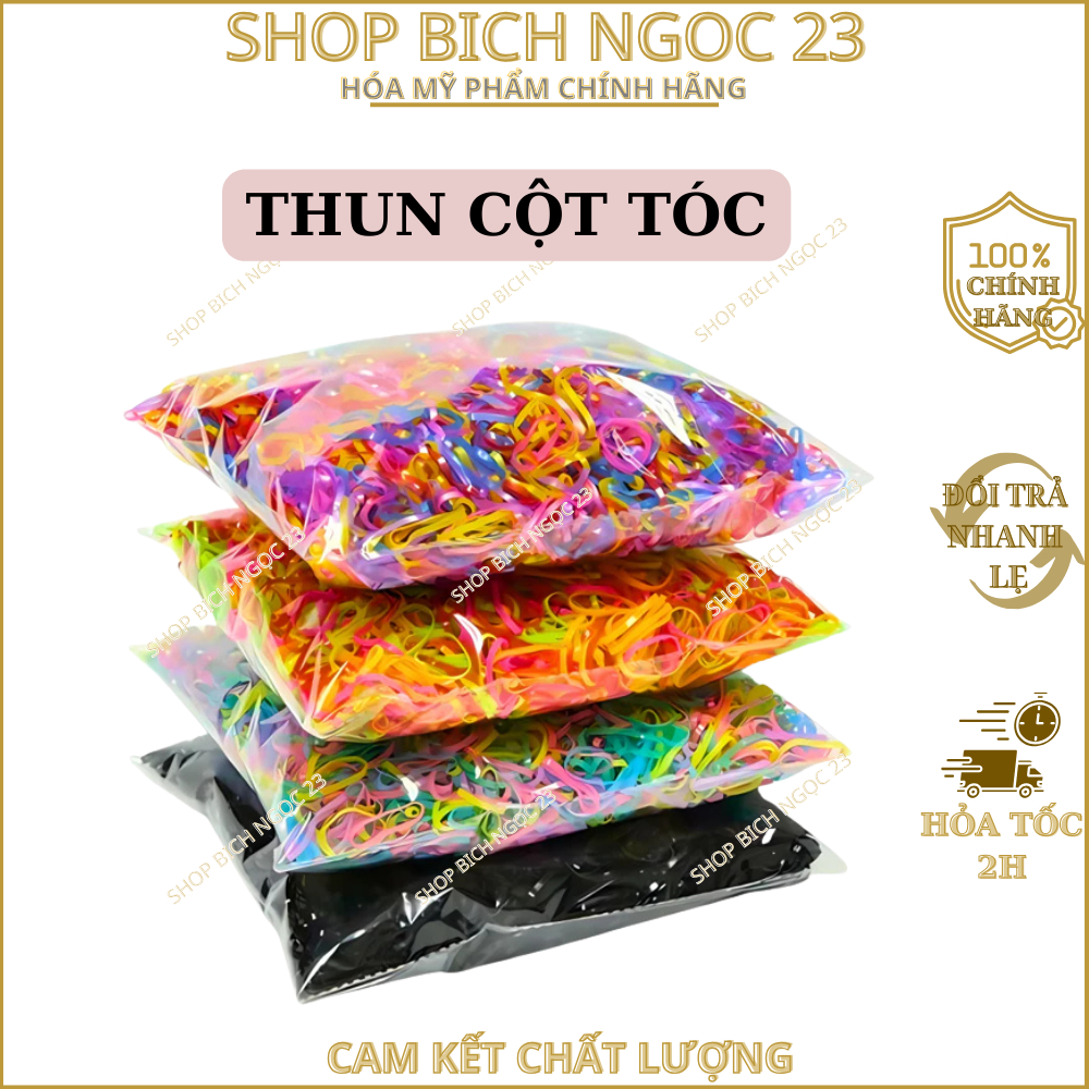 Thun Cột Tóc Đen Và Nhiều Màu Siêu Dai