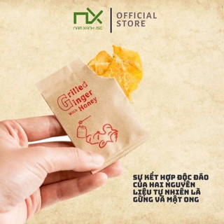 Gừng nướng tẩm mật ong,món ăn vặt cực kỳ tốt cho sức khỏe,Sản phẩm được chứ g nhận ATVSTP,sản phẩm tiên lợi nhỏ gọn.