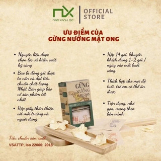 Gừng nướng tẩm mật ong,món ăn vặt cực kỳ tốt cho sức khỏe,Sản phẩm được chứ g nhận ATVSTP,sản phẩm tiên lợi nhỏ gọn.