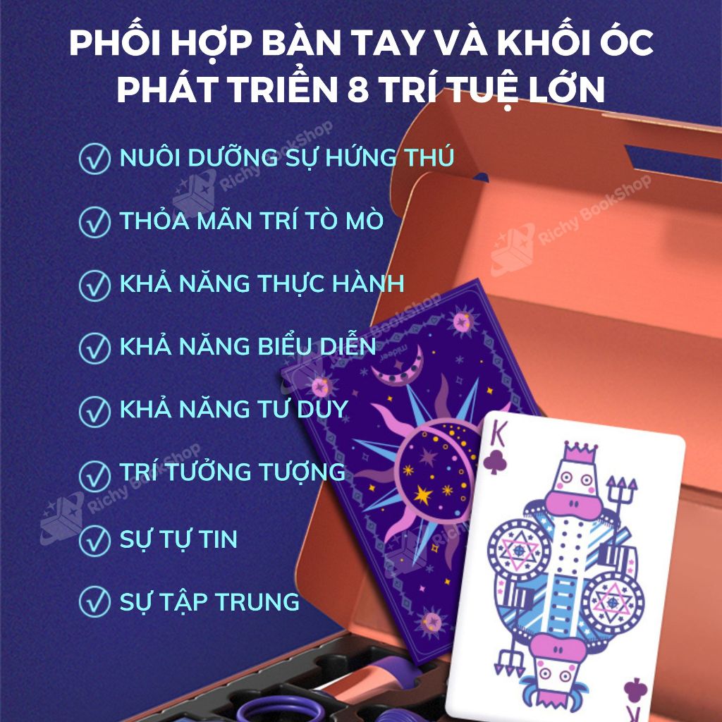 Đồ Chơi Ảo Thuật 36 trò Mideer My First Magic Show, Bộ dụng cụ ảo thuật gia cho bé