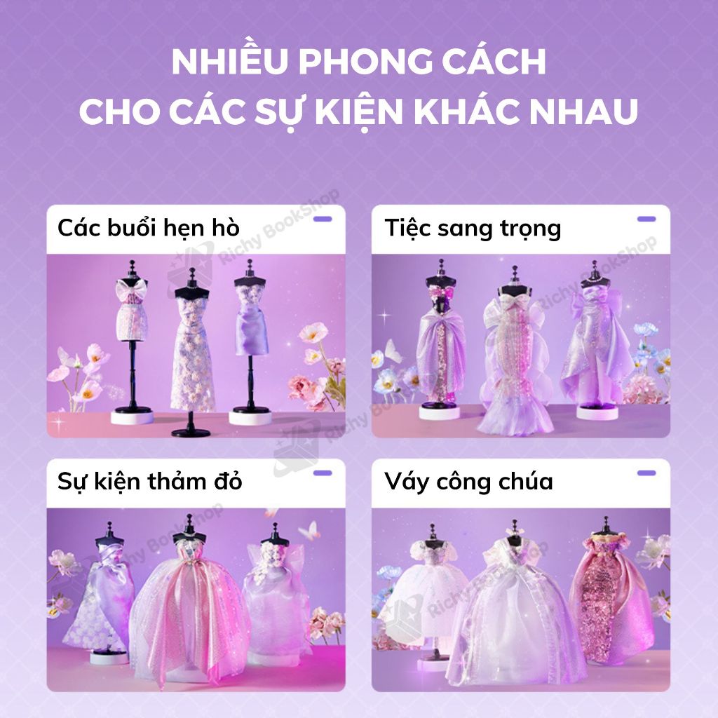 Đồ chơi thiết kế thời trang Mideer Clothing Design House không kim chỉ an toàn cho bé