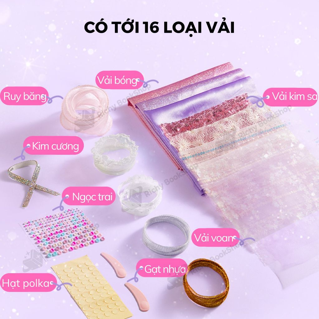Đồ chơi thiết kế thời trang Mideer Clothing Design House không kim chỉ an toàn cho bé
