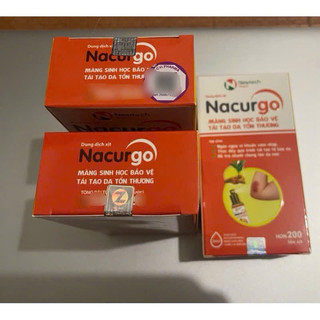 CHÍNH HÃNG:  Nacurgo Màng Sinh Học Tái Tạo Da Tổn Thương - Hộp 1 lọ hơn 100 và 200 lần xịt