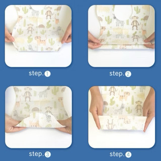 Yếm giấy dùng 1 lần ăn dặm Mily (1 chiếc)