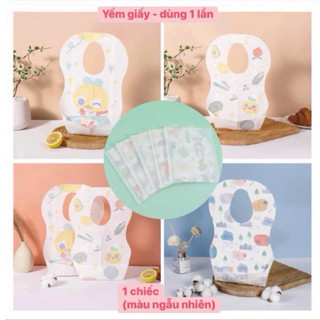 Yếm giấy dùng 1 lần ăn dặm Mily (1 chiếc)