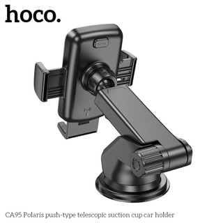 Giá đỡ kẹp điện thoại cho ô tô / xe hơi Hoco CA95 Gắn trên Taplo, Mặt kính (Đen) - Phụ Kiện Nhất Tín