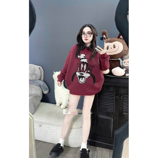 Áo len nữ pha cổ bò len dài tay thu đông fom giấu quần style Ulzzang y2k cá tính nhiều hình mã 742, 743, 744