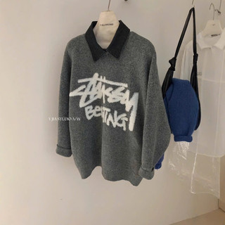 Áo len nữ pha cổ bò len dài tay thu đông fom giấu quần style Ulzzang y2k cá tính nhiều hình mã 742, 743, 744
