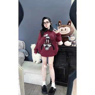 Áo len nữ pha cổ bò len dài tay thu đông fom giấu quần style Ulzzang y2k cá tính nhiều hình mã 742, 743, 744