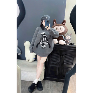 Áo len nữ pha cổ bò len dài tay thu đông fom giấu quần style Ulzzang y2k cá tính nhiều hình mã 742, 743, 744