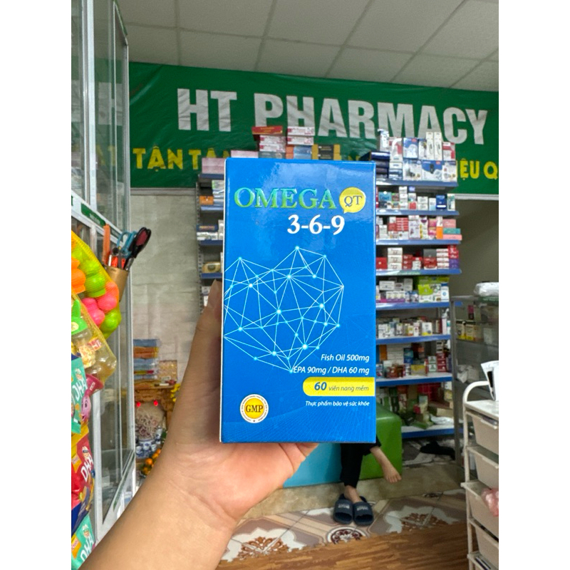 OMEGA 369 QT Pharma hộp 60viên - Fish oil 500mg, EPA 90mg, DHA 60mg (t8 ...