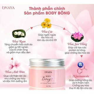 [Chính hãng] kem body bông retinol onaya, body bông retinol b3, kem bông b3 retinol ONAYA dưỡng trắng da