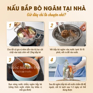 Gia vị bắp bò ngâm mắm, gói hầm bắp bò chuẩn vị thảo mộc tự nhiên và các set gia vị tự chọn