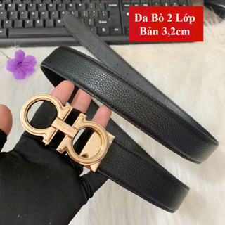 Thắt lưng nam dây nịt bấm lỗ cao cấp bản dây 3,2cm tặng kèm đinh đục lỗ giaynamdep699