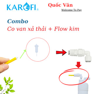 Co van xả thải KAROFI [ CHÍNH HÃNG ] - Co 2 đầu dây 6 mm