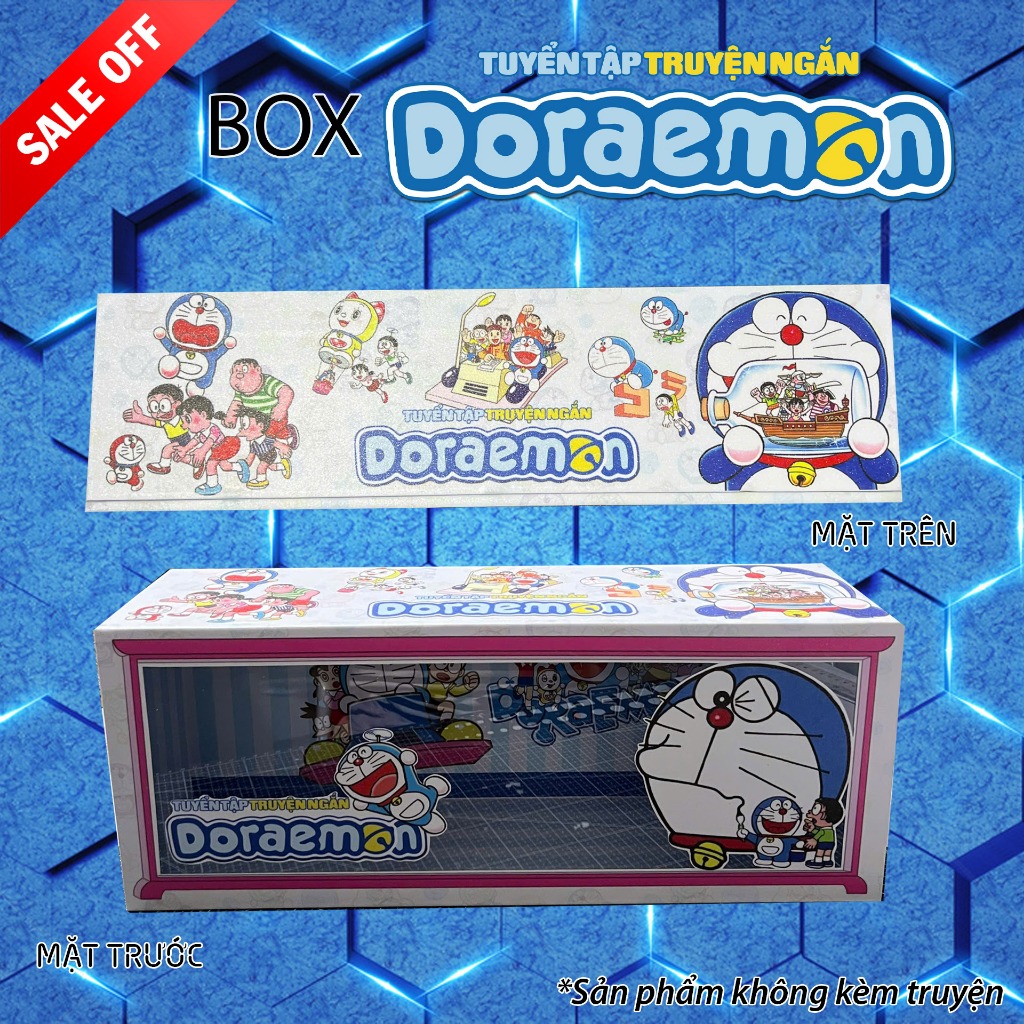 Box hộp đựng truyện Doraemon truyện ngắn [KHÔNG KÈM TRUYỆN] để vừa 45 ...