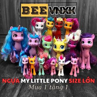 (MUA 1 TẶNG 1) Đồ chơi Ngựa My Little Pony size 20cm tóc mềm, sẵn nhiều mẫu - BEE VNXK