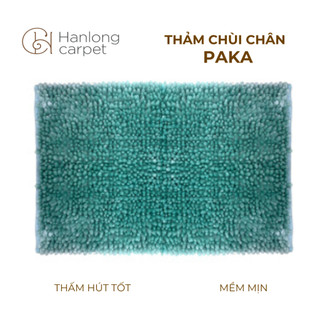 [H] Thảm decor chùi chân PAKA thiết kế 3D thấm hút nước tốt, đế chứa lớp chống bám cao cấp