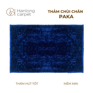 [H] Thảm decor chùi chân PAKA thiết kế 3D thấm hút nước tốt, đế chứa lớp chống bám cao cấp
