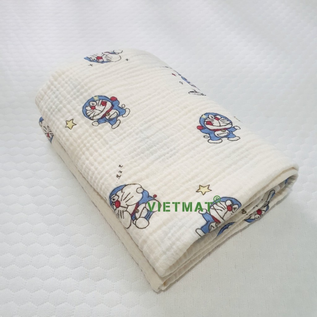 Ảnh Chăn đắp trẻ em vải muslin 100% cotton TILO mềm mịn ấm áp 4