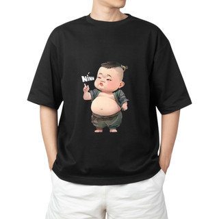 Áo thun tay lỡ cổ tròn Nínnn form unisex nam nữ chất premium, phong cách năng động cottton 100%