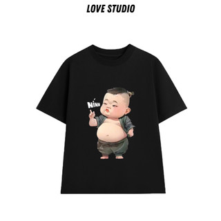Áo thun tay lỡ cổ tròn Nínnn form unisex nam nữ chất premium, phong cách năng động cottton 100%