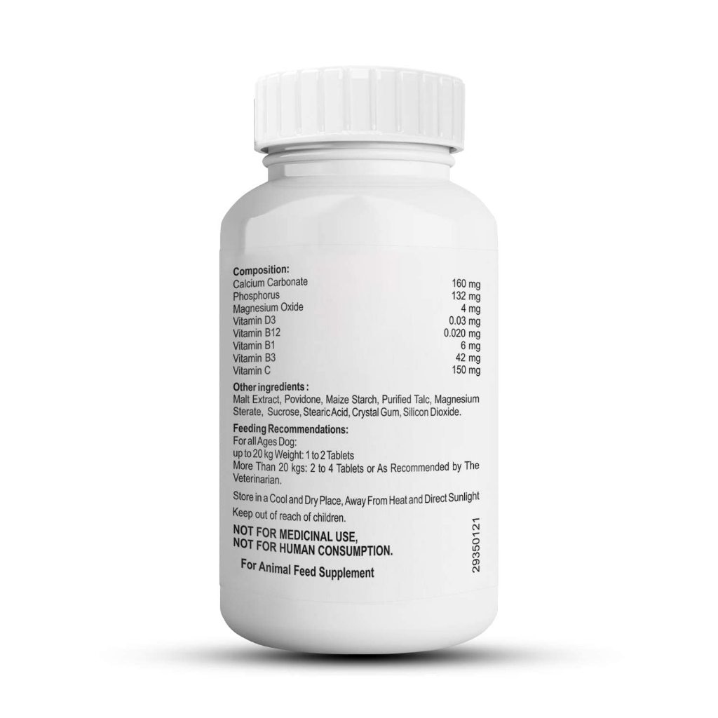 Canxi D3 cho chó mèo Petvit, vị sữa dê, lọ chiết 50 viên