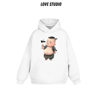 Áo khoác hoodie có mũ chất Nỉ  dày dặn,Áo sweater in hình Nínnn form rộng unisex nam nữ