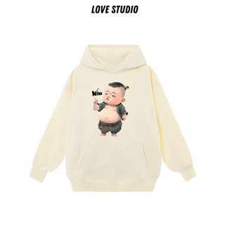 Áo khoác hoodie có mũ chất Nỉ  dày dặn,Áo sweater in hình Nínnn form rộng unisex nam nữ