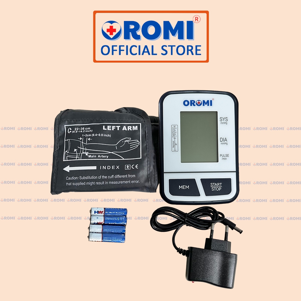 Máy đo huyết áp điện tử bắp tay OROMI DBP-1231 - Có trợ lý ảo tiếng Việt - Hàng chính hãng