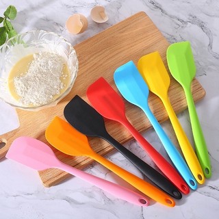 Phới trộn bột spatula silicon chịu nhiệt, đúc liền dùng để đánh bột, vét, vét kem 21cm-28cm