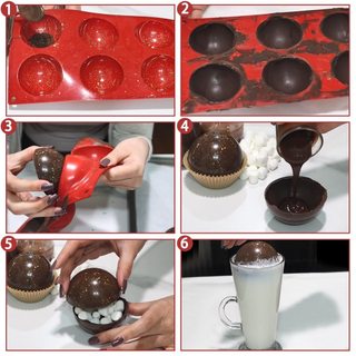 ✿✿✿Khuôn Hình Bán Cầu/Khuôn Silicon Làm Thạch,Mochi,chocolate,Đá Bi,Mousse,Pudding Hình Tròn Bán Cầu✿✿✿