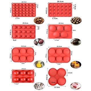 ✿✿✿Khuôn Hình Bán Cầu/Khuôn Silicon Làm Thạch,Mochi,chocolate,Đá Bi,Mousse,Pudding Hình Tròn Bán Cầu✿✿✿