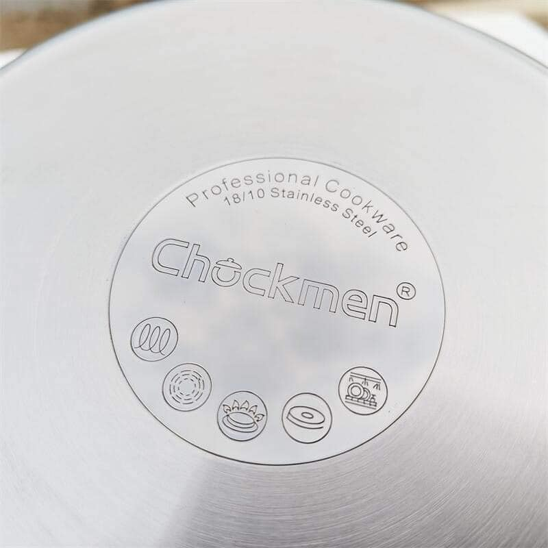 Nồi Canh Chockmen Nồi Lẩu Nhỏ Inox Cao Cấp Dùng Bếp Từ, Nồi Inox Có Nắp Chockmen CKM102 CKM111