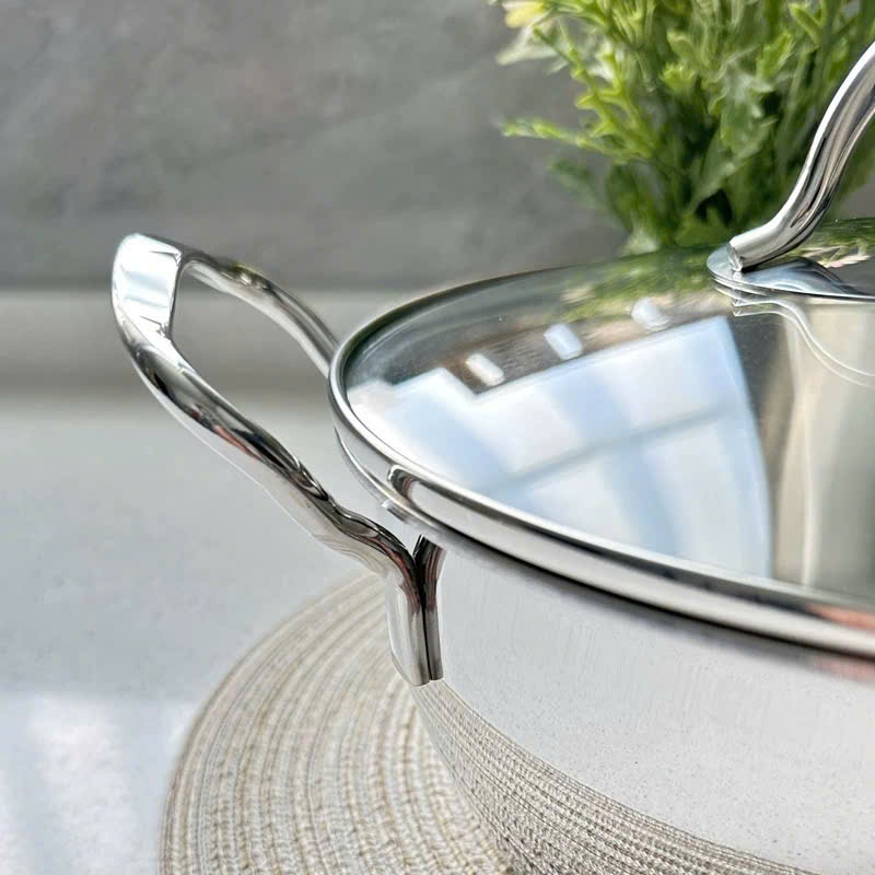 Nồi Canh Chockmen Nồi Lẩu Nhỏ Inox Cao Cấp Dùng Bếp Từ, Nồi Inox Có Nắp Chockmen CKM102 CKM111