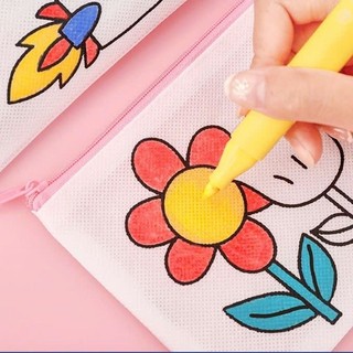 Set 5/3 Túi Đựng Bút Tô Màu Sáng Tạo DIY Cho Bé, Đồ Thủ Công Vừa Học Vừa Chơi, Dụng Cụ Học Tập Dễ Thương Tiện Dụng