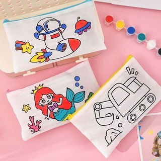 Set 5/3 Túi Đựng Bút Tô Màu Sáng Tạo DIY Cho Bé, Đồ Thủ Công Vừa Học Vừa Chơi, Dụng Cụ Học Tập Dễ Thương Tiện Dụng