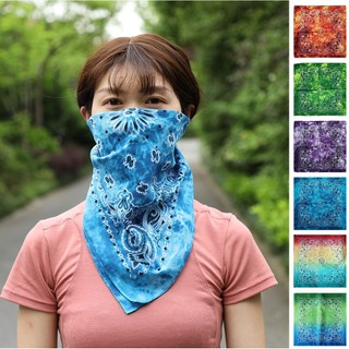 Khăn turban unisex phối màu đẹp phong cách hiphop quàng cổ, bandana chất liệu cotton cho nam nữ