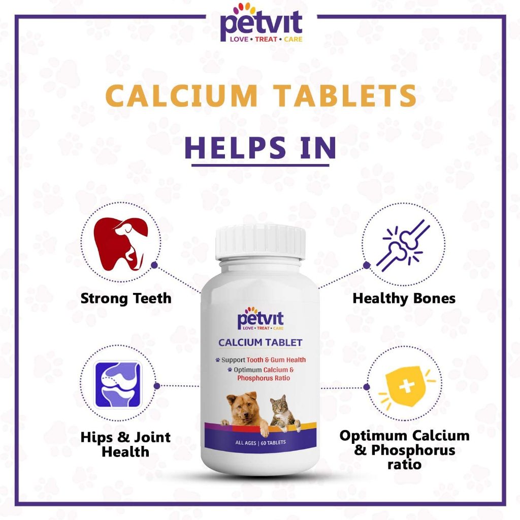 Canxi cho chó mèo vị sữa dê Petvit , lọ chiết 40 viên