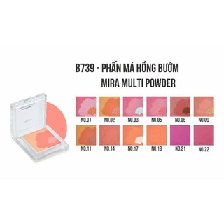 Phấn Má Hồng Hoa Ánh NHŨ  MIRA Hàn Quốc B739