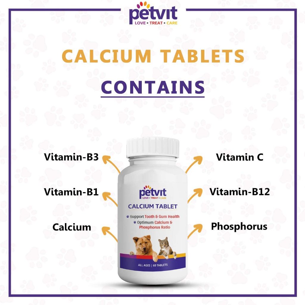 Canxi cho chó mèo vị sữa dê Petvit , lọ chiết 30 viên