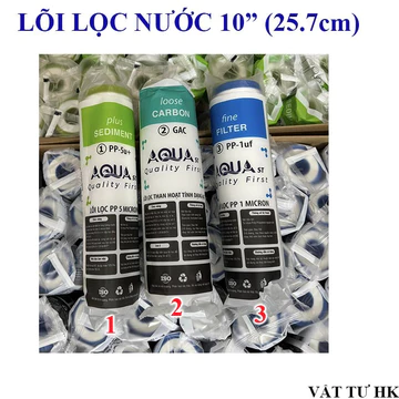 Lõi lọc nước thô số 1 2 3 AQUA thay máy lọc nước gia đình kangaroo Sanaky sunhouse Karofi Aqua