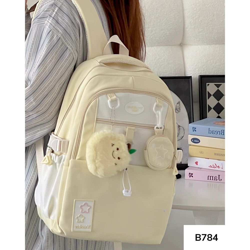 Balo đi học nam nữ phong cách Ulzzang nhiều ngăn sức chứa lớn cho học sinh các cấp B784 gagastore