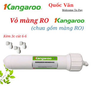 Vỏ cốc màng RO Kangaroo, cốc lọc số 4 Kangaroo ... ( Cút 6-6 - van chiều + flow 300 ) - (Chưa Bao Gồm Màng RO)