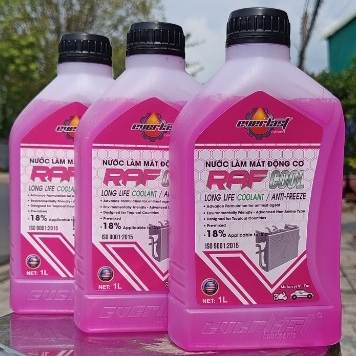 Nước làm mát động cơ EVERLAST RAF COOL màu Hồng, 1L, 18% nồng độ Ethylent Glycol