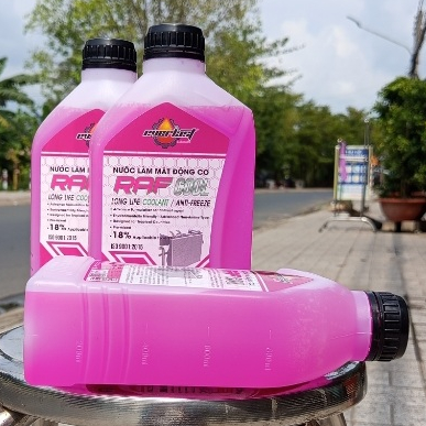 Nước làm mát động cơ EVERLAST RAF COOL màu Hồng, 1L, 18% nồng độ Ethylent Glycol