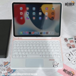 Bao da kèm bàn phím có trackpad dành cho i pad Air4/5/6/7 i pad Pro 2018-2020-M1/2/4 i pad gen 5-6-7-8-9-10-11 by meober